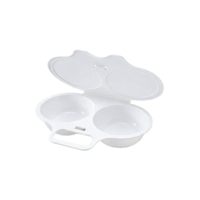🥚 Perfect Poached Eggs in 2 Mins – No Oil, No Explosion. Microwave Egg Cooker with Splash-Proof Lid.