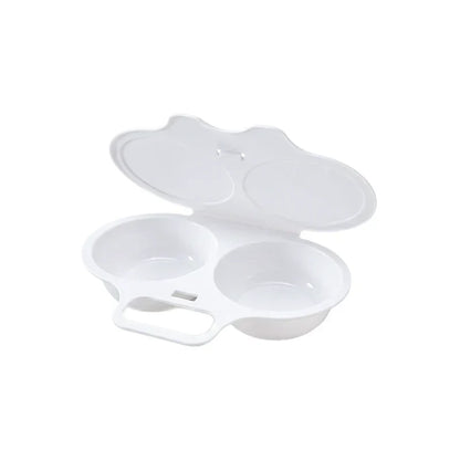 🥚 Perfect Poached Eggs in 2 Mins – No Oil, No Explosion. Microwave Egg Cooker with Splash-Proof Lid.
